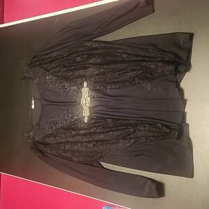 Mindful Souls black dress top 2x